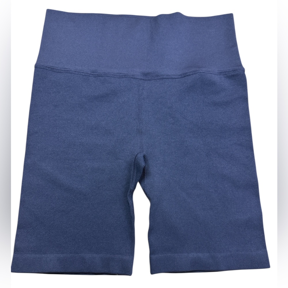 Love & Sports Navy Seamless Bike Shorts Wicking Body Sculpting NWT Med 8-10
